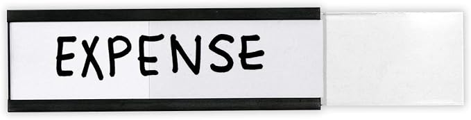 SmartSign Pack of 25 Magnetic"C" Channel Label Holders | 1" x 3" - Image 5