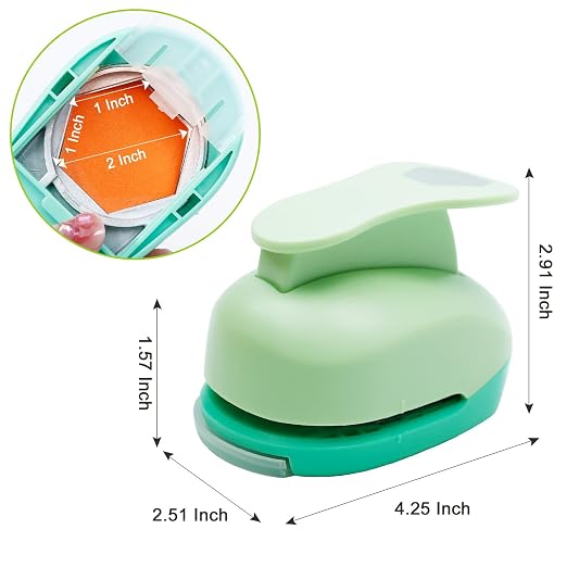 UCEC Hexagon Paper Punch, 2 Inch Hexagon Punch - Image 5