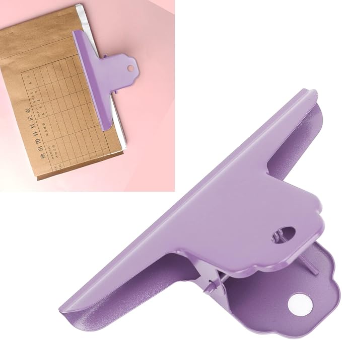 2PCS Metal Bulldog Clips, Large Bull Clip Stainless Steel Paper Clamp Large Bag - Image 7