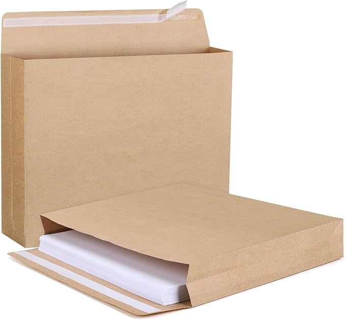 zmybcpack 25 Pack 10" x 13" Expandable Catalog Envelopes, Large Kraft Document by zmybcpack