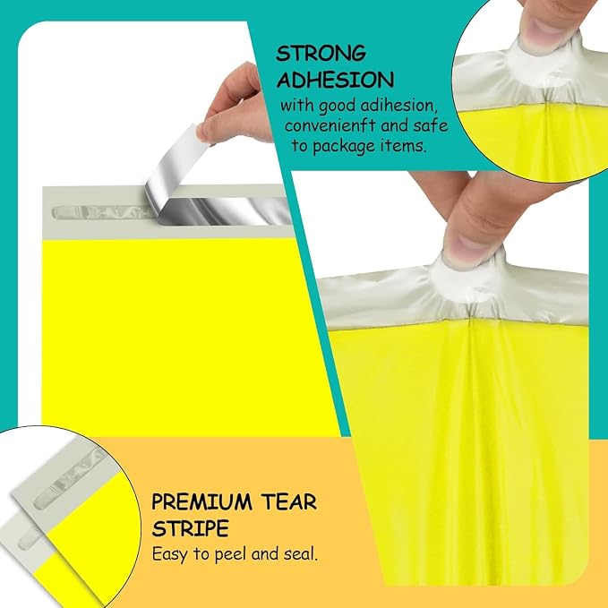 Poly Mailers 10x13 Inch 200 Pcs, Tear Resistant and Waterproof Mailing Envelopes - Image 3