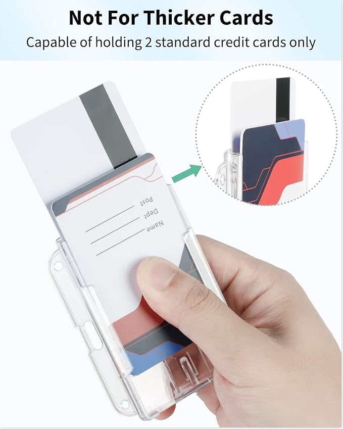 Pawfly 10 Pack Horizontal 2-Card Badge Holder - Image 2