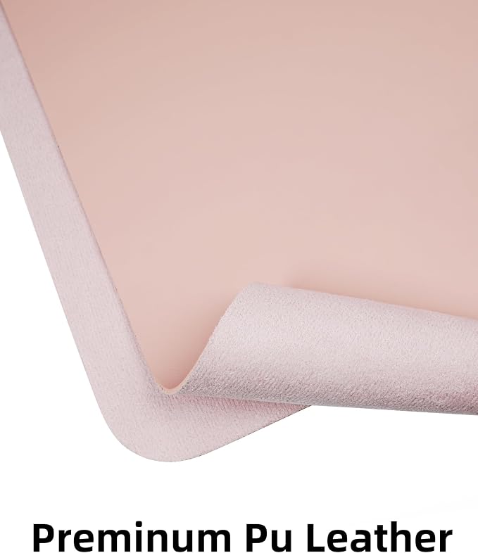 AFIING Leather Desk Pad Protector, Mouse Pad, Office Desk Mat, Non-Slip PU - Image 2