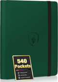Premium 9 Pocket Card Binder for 540 Cards, Fabmaker PU Cover Trading Card by Fabmaker