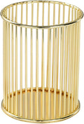 HSYMQ Gold Metal Pen Holder for Desk, Makeup Brushes Cup, Pencil Holders by HSYMQ
