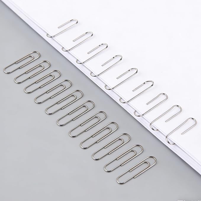 Paper Clips 100 Pcs 1.3 Inch Medium Silver Paperclips - Image 4