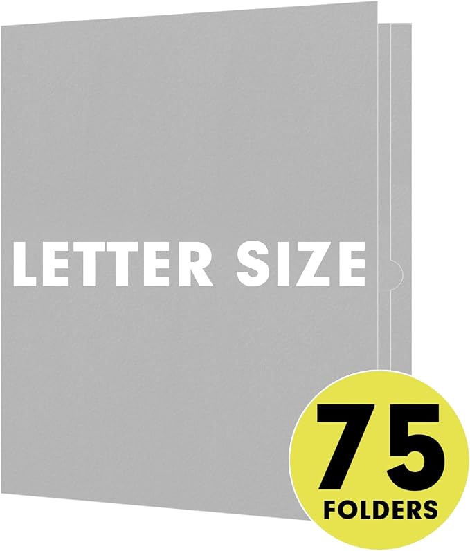 Two Pocket Folders, RAZCC 75 Pack 2 Pocket Folders Fit Letter Size Paper - Image 4