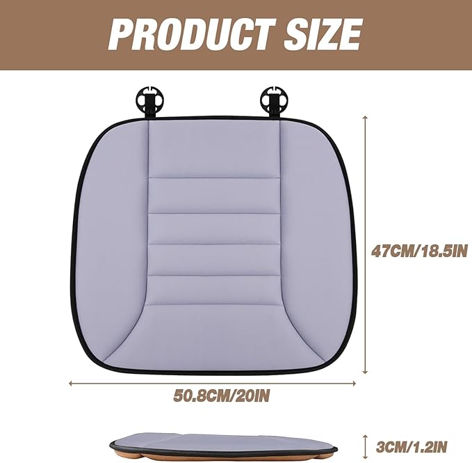MYFAMIREA Car Seat Cushion Pad 1.2" Thick Comfort Seat Protector - Image 7