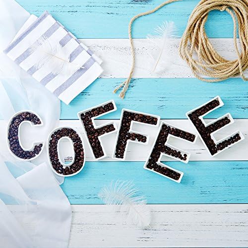 Coffeezone Ceramic Small Letter Candy Dishes Mini Nuts Plates, Party Table Decor - Image 5