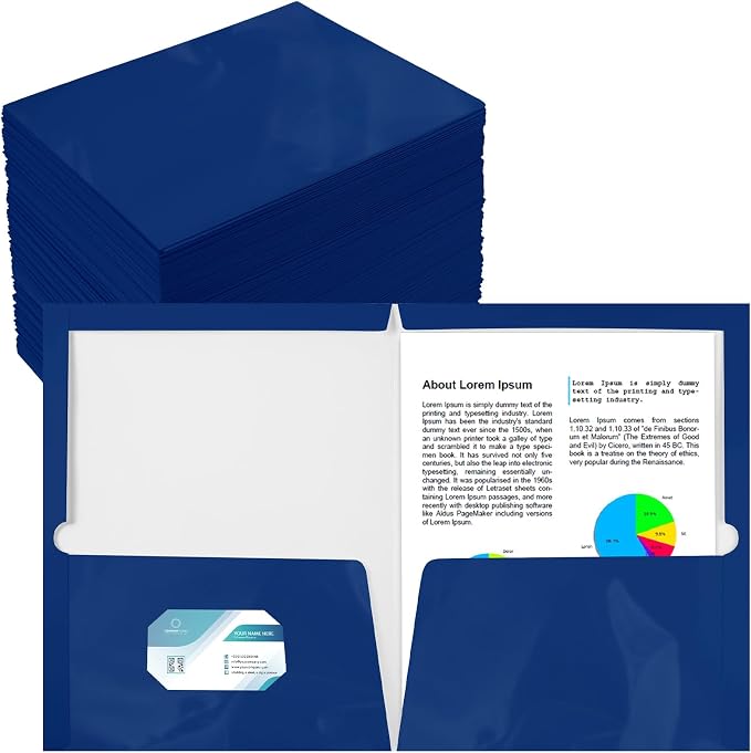 Yeaqee 125 Pack Folders Bulk by Yeaqee