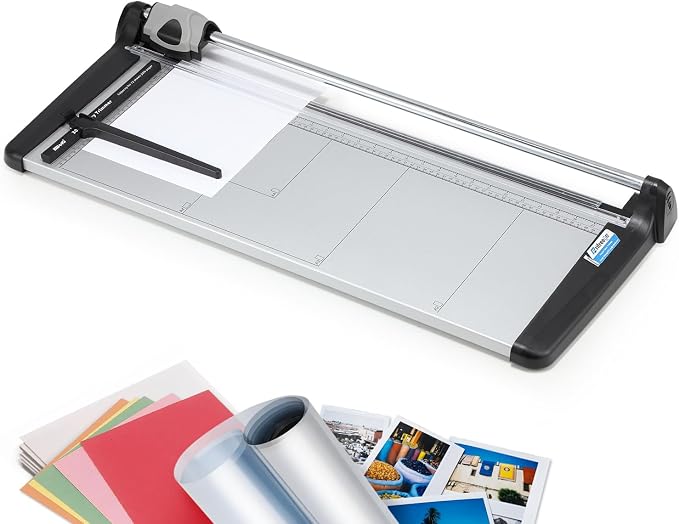 Rotary Paper Trimmer, 15 Sheets Heavy Duty Paper Trimmer, 670mm Cutting Length by Frifreego