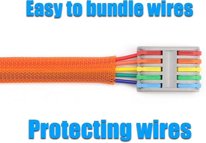 25ft PET Expandable Braided Cable Sleeve 1/4inch Pet Braided Cable Sleeve - Image 6