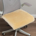 LLB Sheepskin Chair Covers Office Chair Cushion Dining Room Chair Pads Desk by LLB