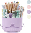 SKYDUE 360 Degree Rotating Desk Organizer, Dual-Purpose Pencil Pen Holder by SKYDUE
