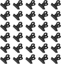HAHIYO 0.87inch Black Bulldog Clips Metal File Hinge Binder Clips Clamps Save by HAHIYO