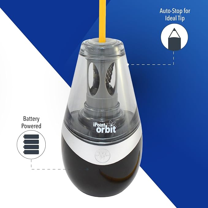 Westcott 16244 iPoint Orbit Battery-Powered Pencil Sharpener - Image 3
