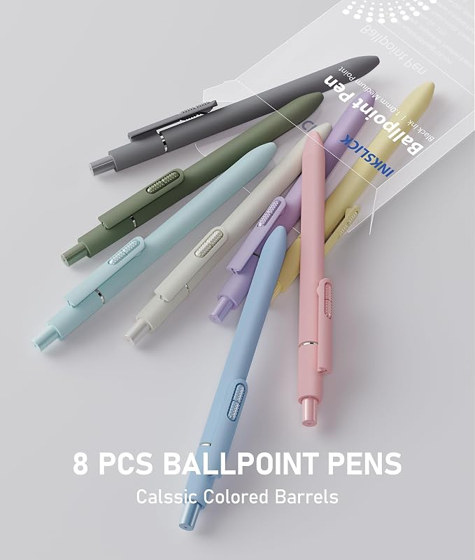 Morandi Black Ballpoint Pens 1mm Fidget Pens - Image 5