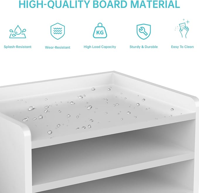 Multi-Tier Wood Desk File Organizer - Image 3
