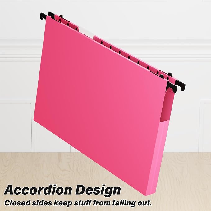 Ansook Letter Size Hanging File Folders Extra Capacity, Heavy Duty 1" - Image 4