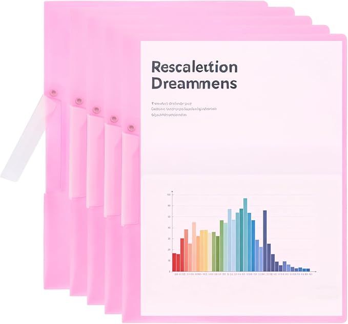PATIKIL 5 Pack Clear Report Covers by PATIKIL