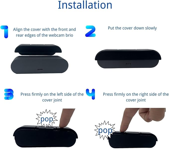 Webcam Cover Compatible with Logitech Brio 4K Webcam, Camera Lens Privacy - Image 4
