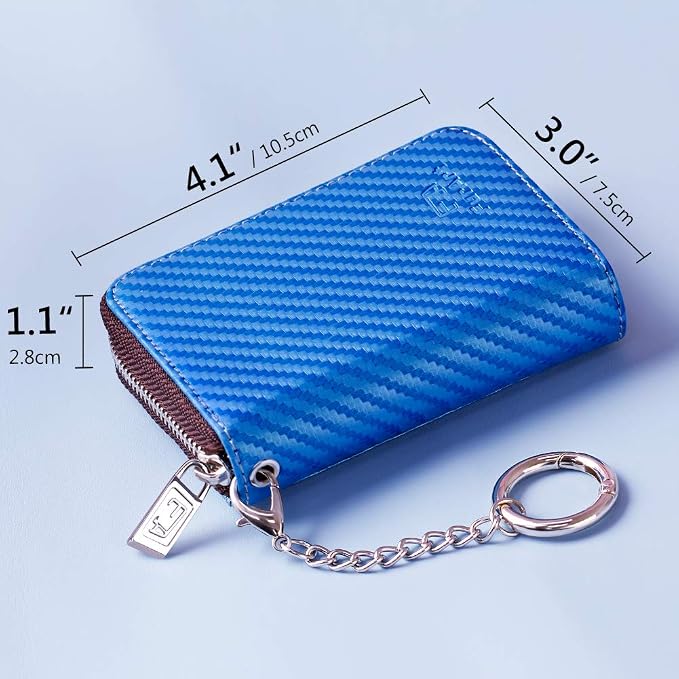 FurArt Zipper Wallet Women, RFID Blocking Credit Card Wallet, Business Card - Image 6