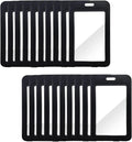 20 Pack ID Badge Holder with Double-Sided Transparent Windows, Waterproof Id by DIYYILIF