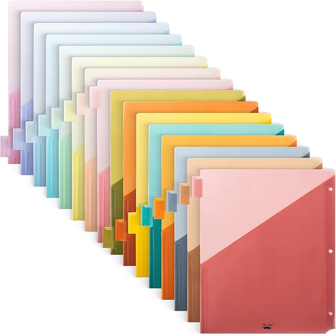 Mr. Pen- Binder Dividers with Pockets and Tabs, 16 Pack | Dividers by MrPen