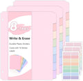 SKYDUE Durable Plastic 8-Tab Dividers, Big Tab Dividers by SKYDUE