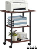 Lerliuo 3-Tier Printer Stand, Industrial Mobile Printer Table by Lerliuo