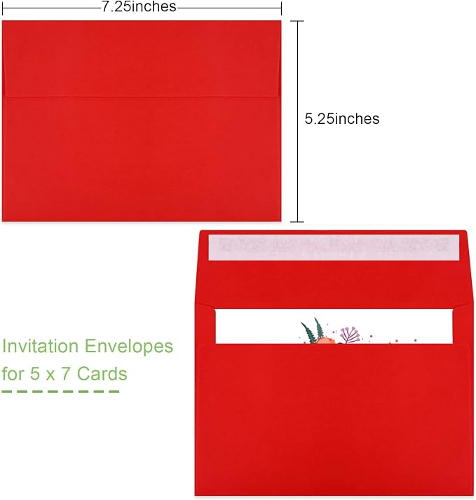 50 Packs 5x7 Envelopes, A7 5x7 Envelopes - Image 2