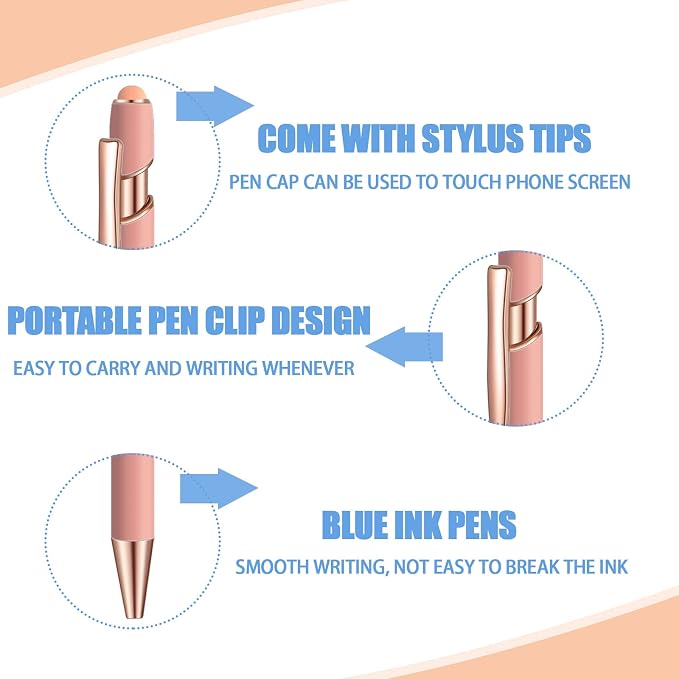 6 Pcs Blue Ink Ballpoint Pen - Image 4