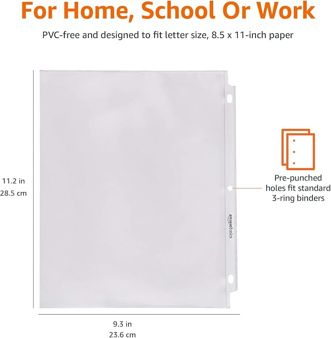 Amazon Basics Polypropylene Sheet Protectors - Image 6