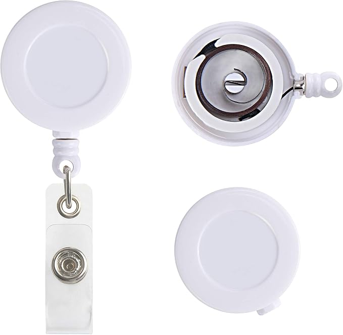 JANYUN 100 Pcs Badge Reels Retractable Badges Holder - Image 4