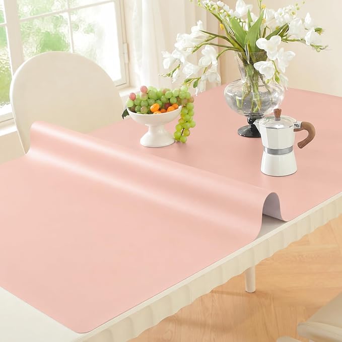 OstepDecor Pink Table Cover Protector 16 x 28 Inch, 1.5mm Thick Plastic Table - Image 6