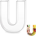 10" U Clear Acrylic Letter Charcuterie Board Box, Reusable Fillable Decorative by Esmorah