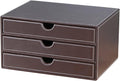 Stackable 3-Drawer Desk Organizer, Executive Office Supplies Desktop Filing A4 by RHCSZ