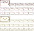 OWLFAVO 40pcs Envelope Shape Paper Clips by OWLFAVO
