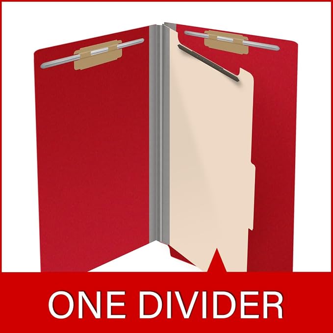 Ecom Folders Top Tab Pressboard Classification Folders | Legal Size 25 Pt Stock - Image 8