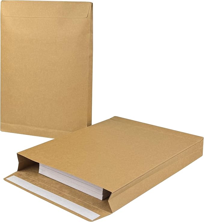 Large Expandable Envelopes, 15 Pack 9.3x 13" Big Mailing Envelopes | Self Seal by NeatHouse