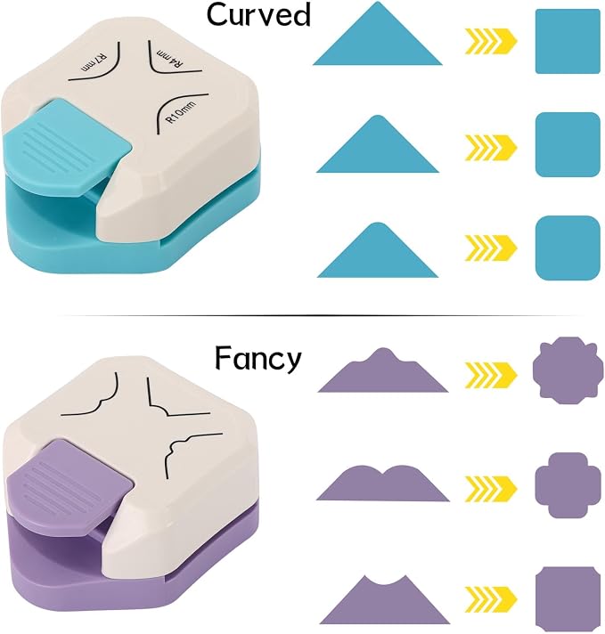 2PCS Paper Corner Rounder, Corner Punch 3 in 1 Corner Cutter - Image 6