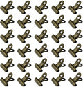 HAHIYO 0.87inch Brown Bulldog Clips Metal File Hinge Binder Clips Clamps Save by HAHIYO
