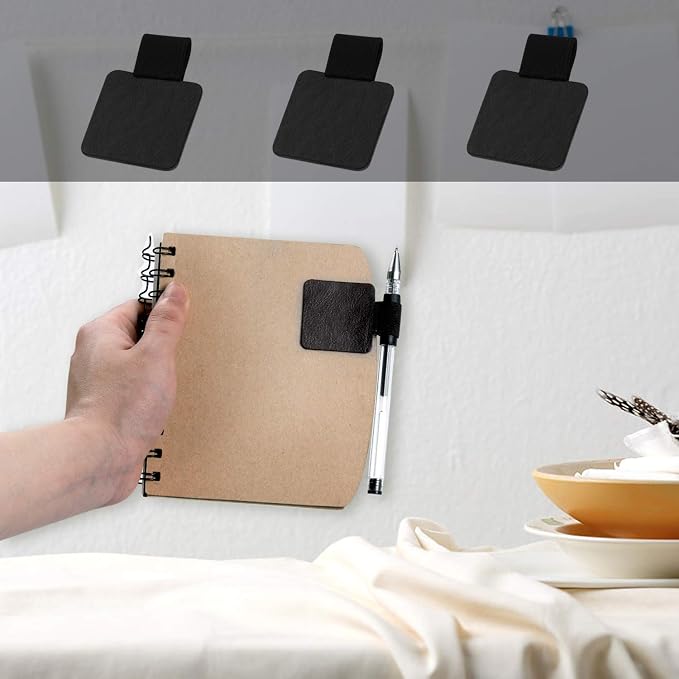Pen Loop Holder Set, 12 Pack Self-Adhesive Pencil Holder Elastic Design - Image 6