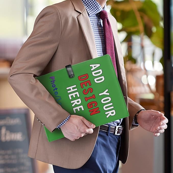 Personalized Padfolio with Logo Photo Name, Custom Business Portfolio Folder - Image 3