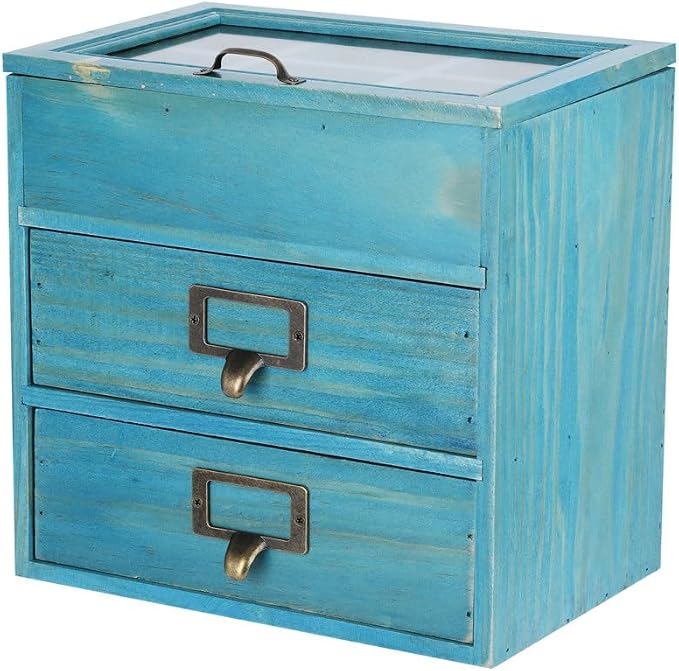 Wooden Storage Box Wooden Desk Organizer by Unknown