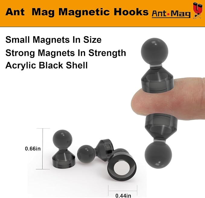 Ant Mag Magnetic Push Pins 48pcs Strong Whtieboard Pins Magnets Perfect Use - Image 2