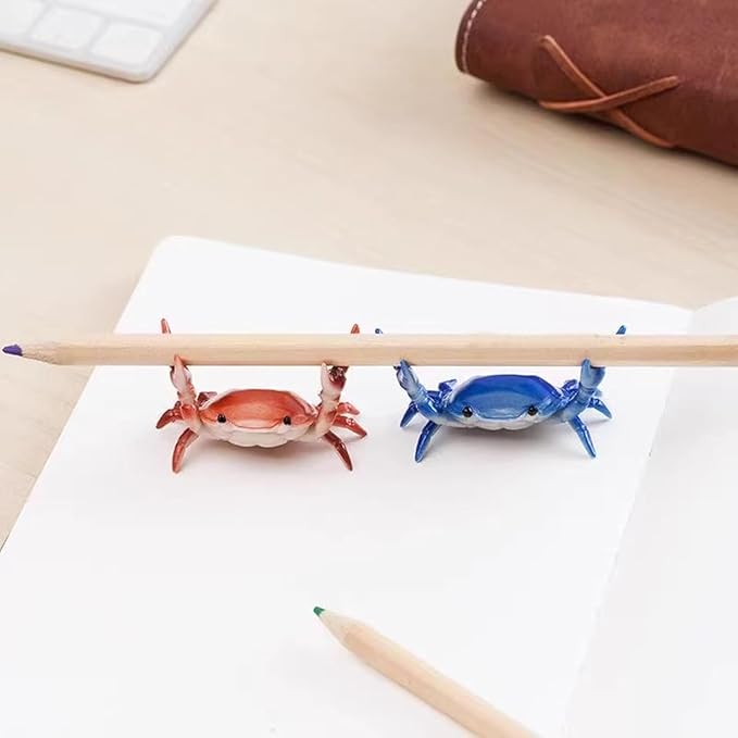 8 Pack Desk Crab Pen Holder, Creative Weightlifting Crab Pencil Stand Holder - Image 6