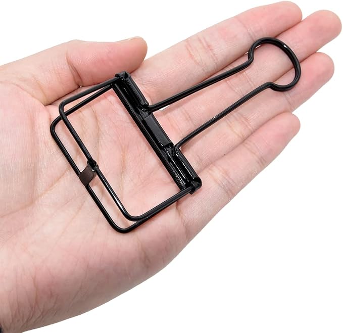 Extra Large Binder Clips 2 Inch, Clamps Black - Image 4