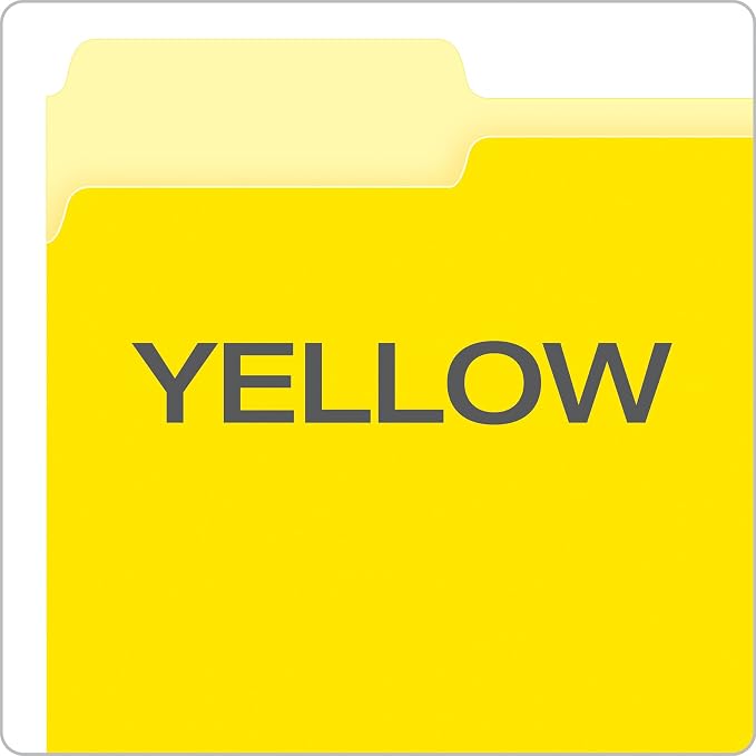 Pendaflex Two-Tone Color File Folders, Letter Size, 1/3 Cut, 100 per box - Image 4