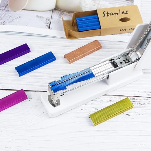 NatSumeBasics 6000 Colored Staples Colorful 26/6 Standard Staple - Image 7